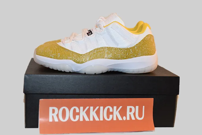 Air Jordan 11 Low WMNS Yellow Snakeskin AH7860-107