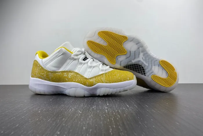 Air Jordan 11 Low WMNS Yellow Snakeskin AH7860-107
