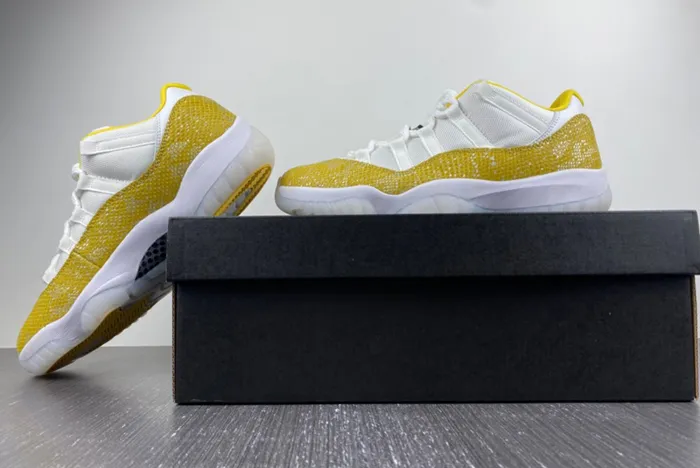 Air Jordan 11 Low WMNS Yellow Snakeskin AH7860-107