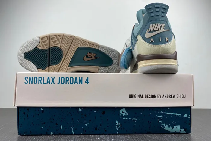 JORDAN 4 SNORLAX CUSTOM