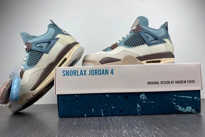 JORDAN 4 SNORLAX CUSTOM