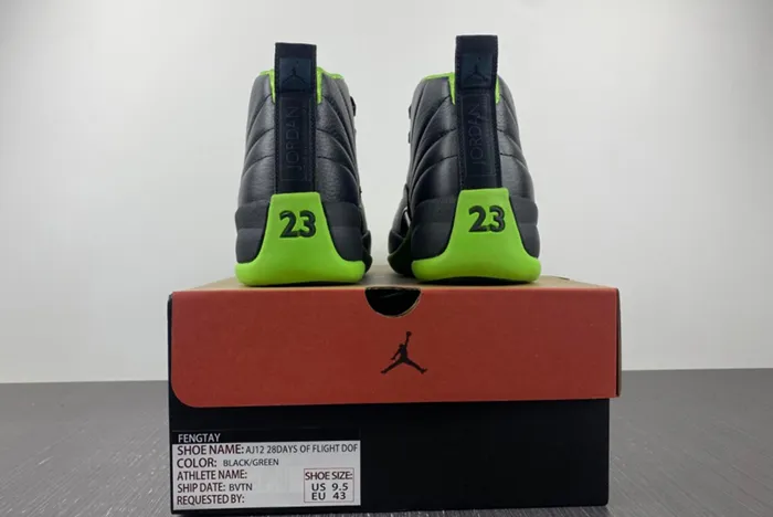 Air Jordan 12 Black/Neon Green