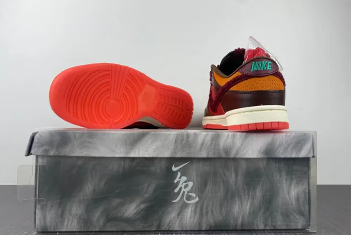 Nike Dunk Low Year Of The Rabbit Orange Brown FD4203-661
