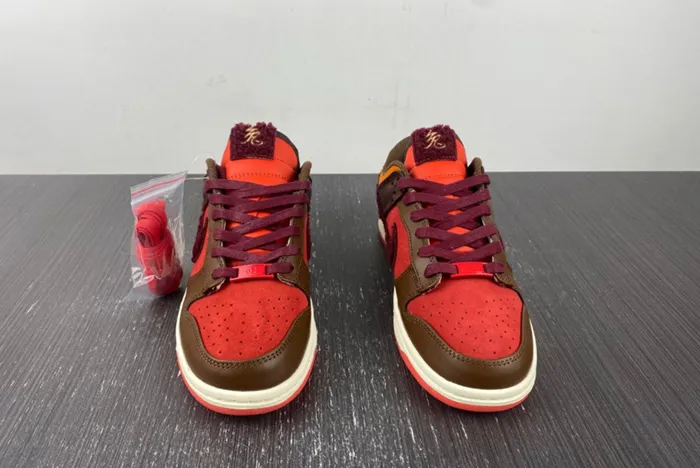 Nike Dunk Low Year Of The Rabbit Orange Brown FD4203-661