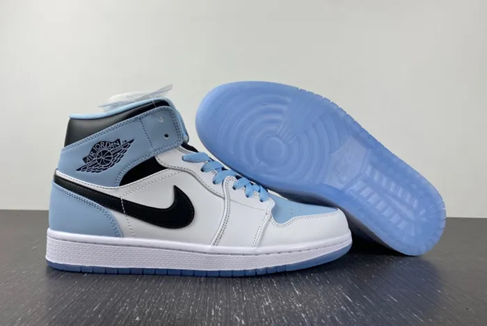 Air Jordan 1 Mid SE - WHITE ICE BLUE DV1308-104