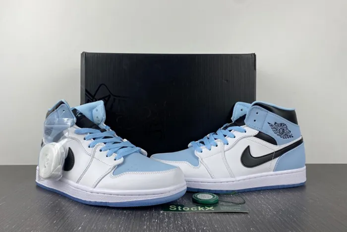Air Jordan 1 Mid SE - WHITE ICE BLUE DV1308-104