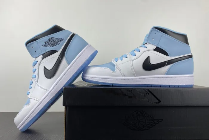 Air Jordan 1 Mid SE - WHITE ICE BLUE DV1308-104