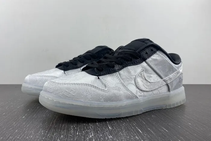CLOT  fragment Nike Dunk Low Colorway White/Black FN0315-110