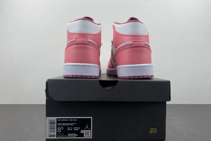 Air Jordan 1 Mid White Pink DQ8423-616