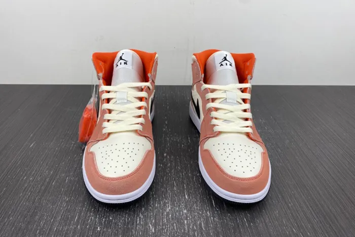 Air Jordan 1 Mid GS Orange Suede DV1336-800