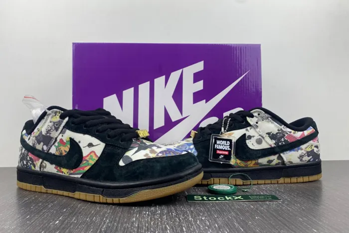 dunk sb S*p*e × nike dunk low rammellzee fd8778-001