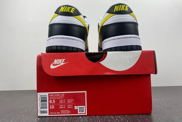 Nike Dunk Low Black and Yellow FQ2431-001