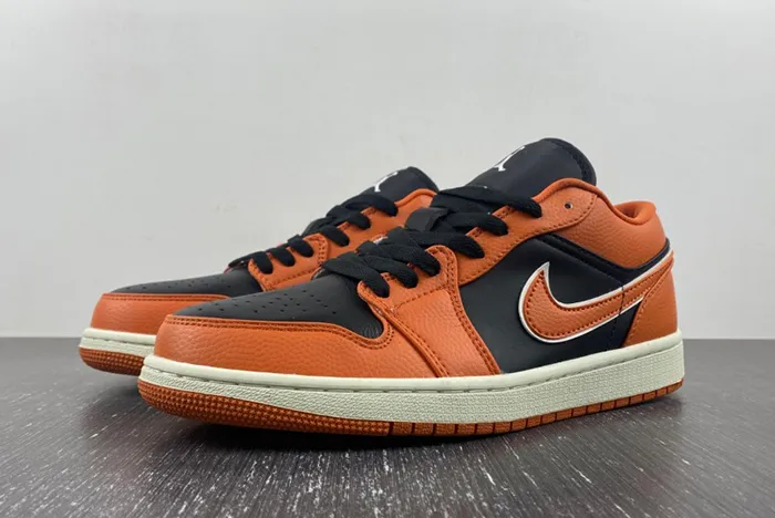 Air Jordan 1 Low Orange Black White DV1299-800