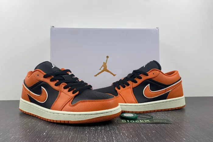 Air Jordan 1 Low Orange Black White DV1299-800