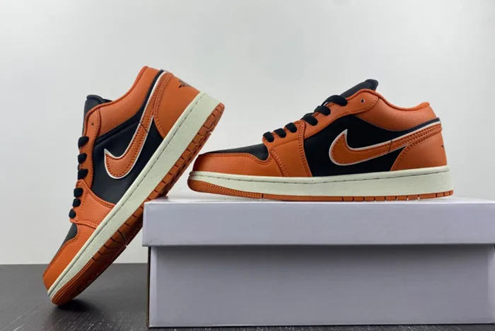 Air Jordan 1 Low Orange Black White DV1299-800