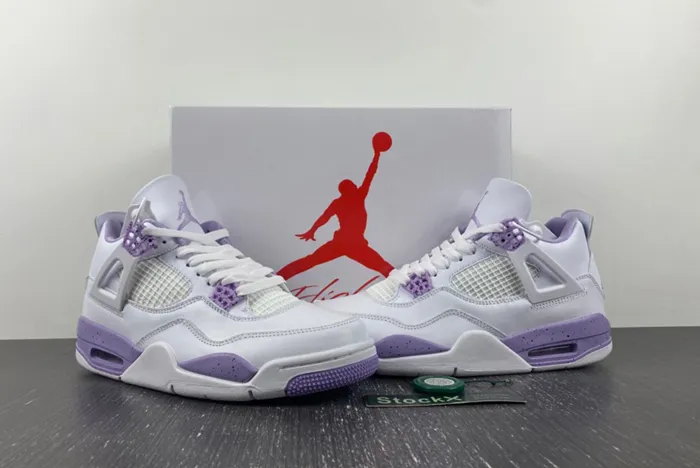 Air Jordan 4 White Purple CT8527-115