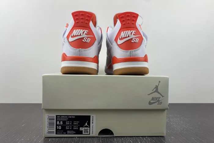 Nike SB x Air Jordan 4 Orange White DR5415-108