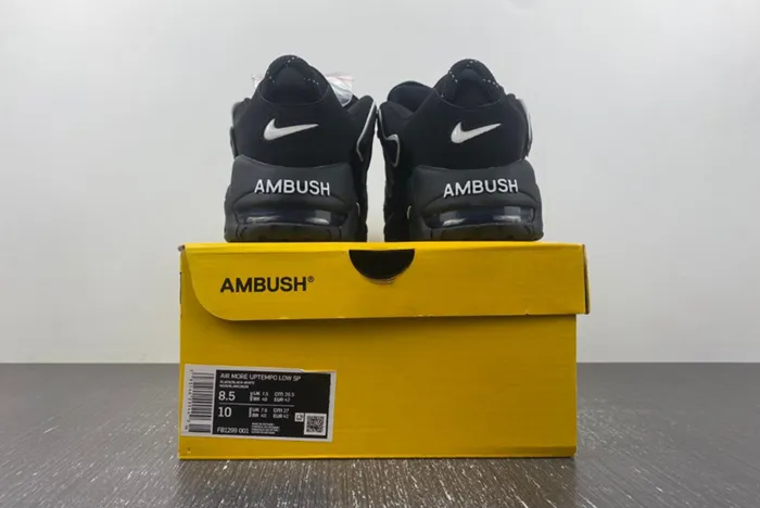 AMBUSH x Nike Air More Uptempo Low Black/White FB1299-001