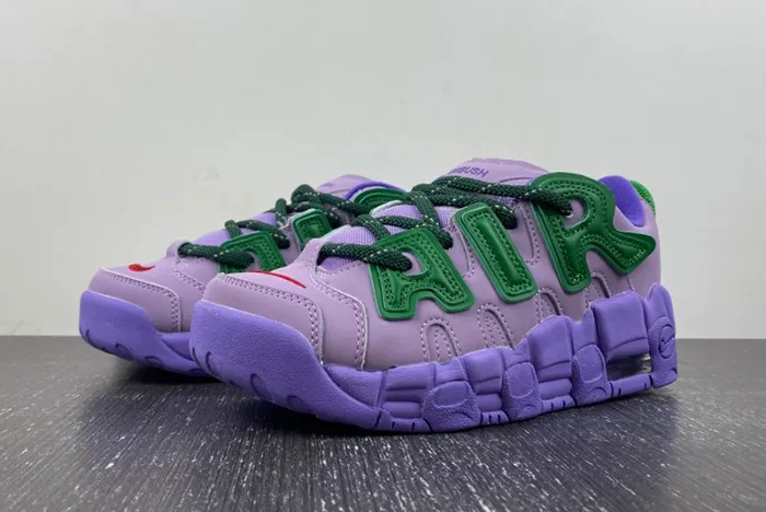 Detailed Look at the AMBUSH x Nike Air More Uptempo Low Lilac FB1299-500