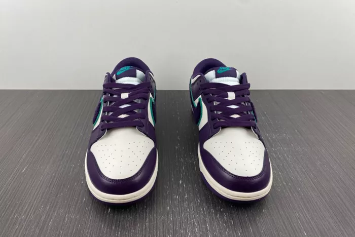 Nike Dunk Low Chenille Swoosh Sail Grand Purple Green DQ7683 100