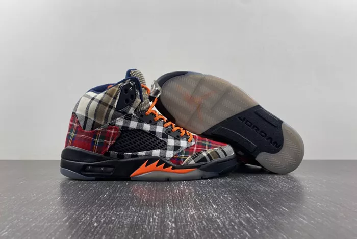 AIR JORDAN 5 RETRO GS PLAID FD4814-008