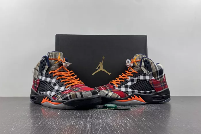 AIR JORDAN 5 RETRO GS PLAID FD4814-008