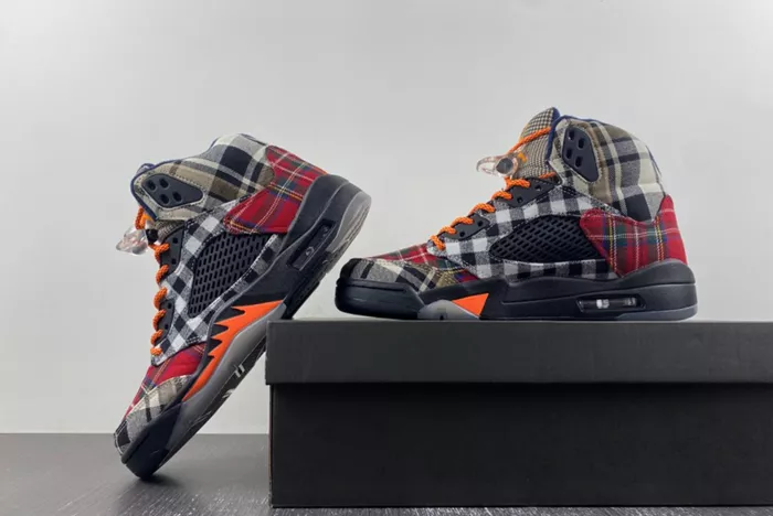 AIR JORDAN 5 RETRO GS PLAID FD4814-008