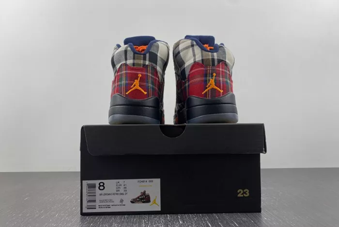 AIR JORDAN 5 RETRO GS PLAID FD4814-008