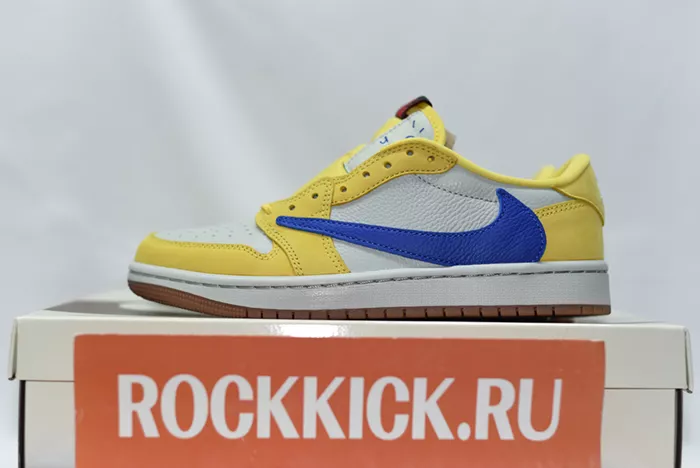 Travis Scott x Air Jordan 1 Low OG Canary DZ4137-700
