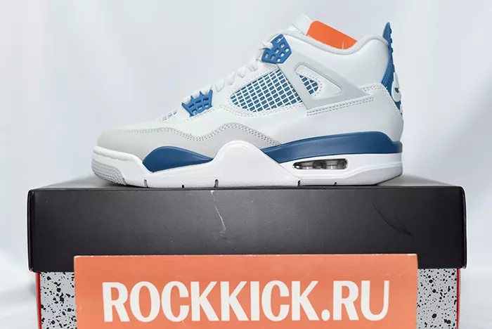 Air Jordan Retro 4 White Military Blue FV5029-141