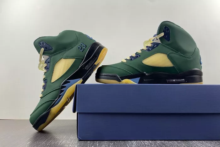 Air Jordan 5 Navy Green FZ5758-003