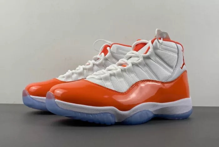 Air Jordan 11 White Orange