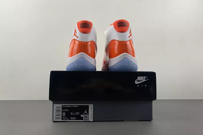 Air Jordan 11 White Orange