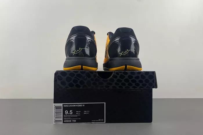 NIKE KOBE 6 PROTRO “LIGHTBULB” BLACK YELLOW 429659-700