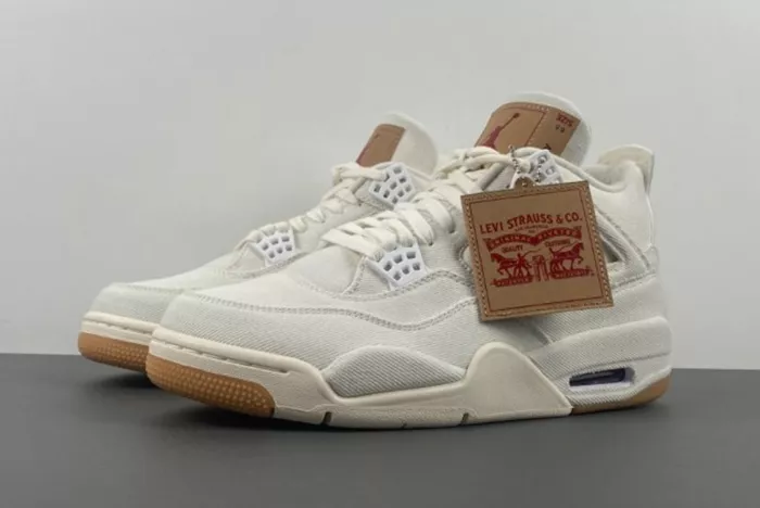 Levi’s x Air Jordan 4 White AO2571-100