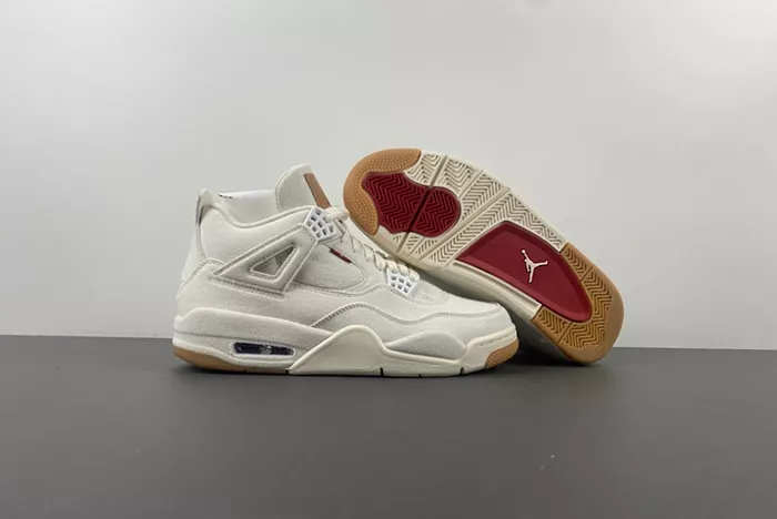 Levi’s x Air Jordan 4 White AO2571-100
