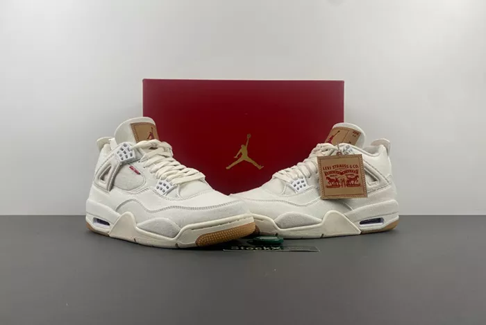 Levi’s x Air Jordan 4 White AO2571-100