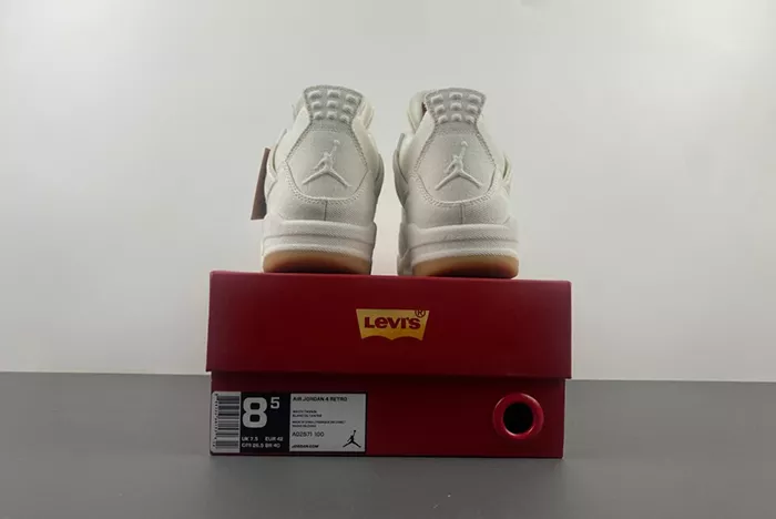 Levi’s x Air Jordan 4 White AO2571-100