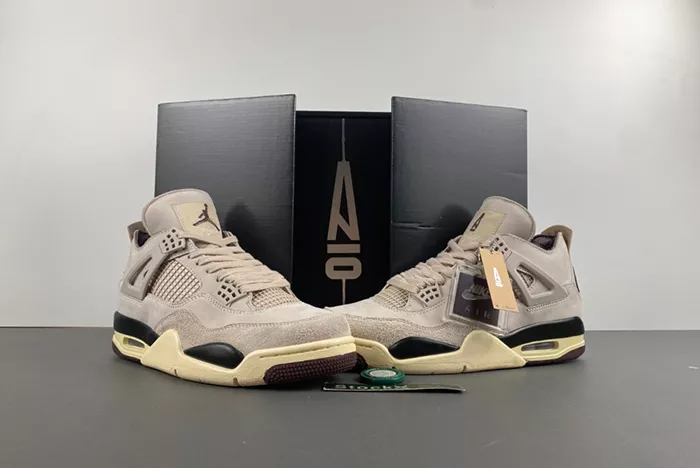Ma Maniére x Air Jordan 4 Fossil Stone FZ4810-200