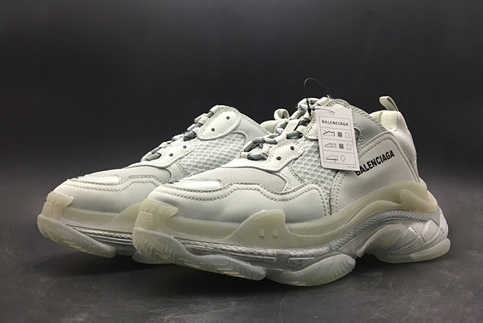Ba*len*cia*ga triple s trainer ''clear sole'' - Ba*len*cia*ga - grey 541624 w09o1 1705
